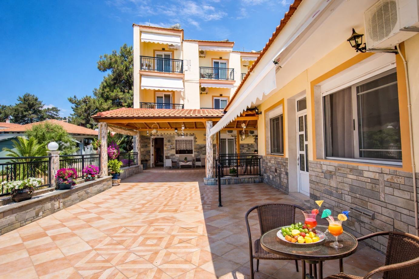 Villa exterior and façade